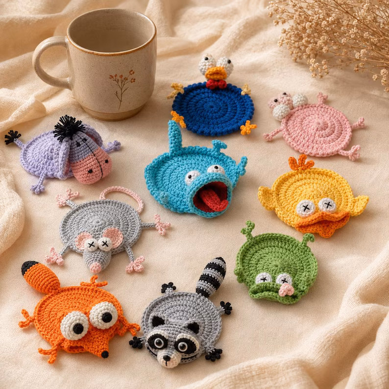 Crochet Animal Coaster